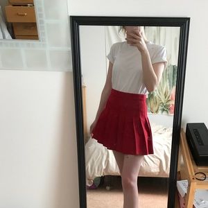 American Apparel Gabardine Tennis Skirt